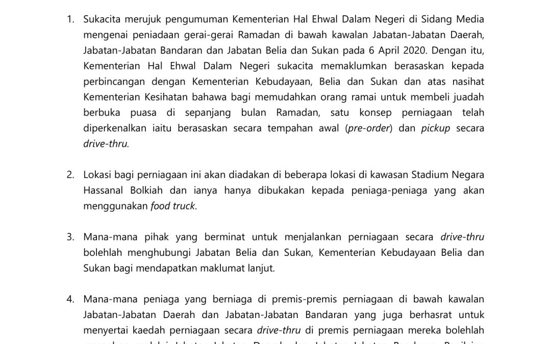 Kaedah Perniagaan Secara Drive-Thru